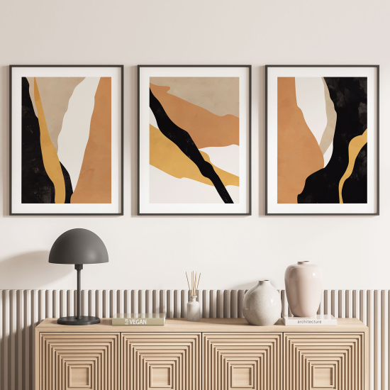 3-teiliges Poster-Set - Abstrakt