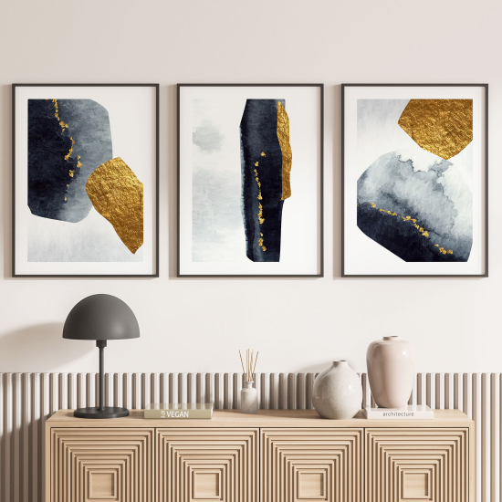 3-teiliges Poster-Set - Abstrakt