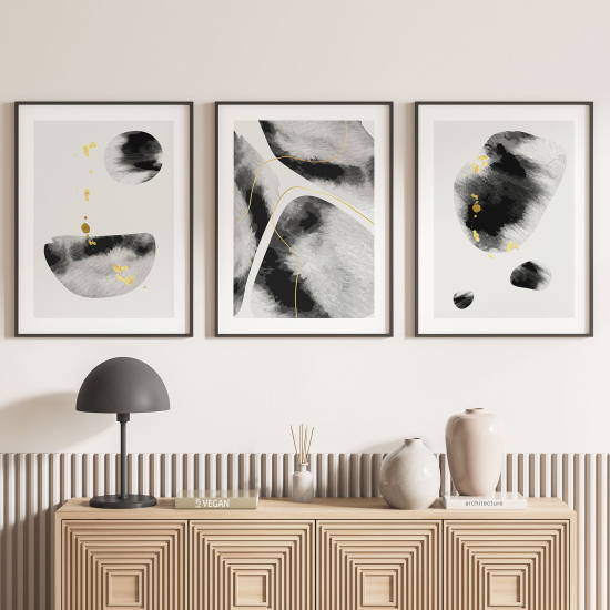 3-teiliges Poster-Set - Abstrakt