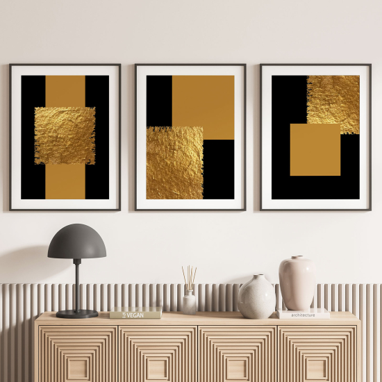 3-teiliges Poster-Set - Geometrische Formen