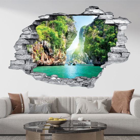 3D Wandtattoo - Bucht