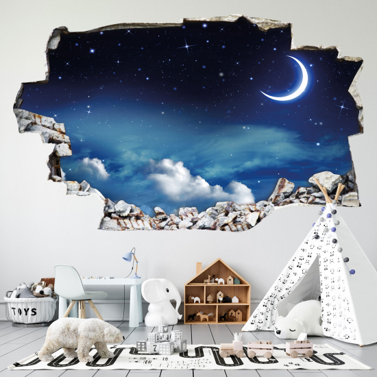 3D Wandtattoo - Mond