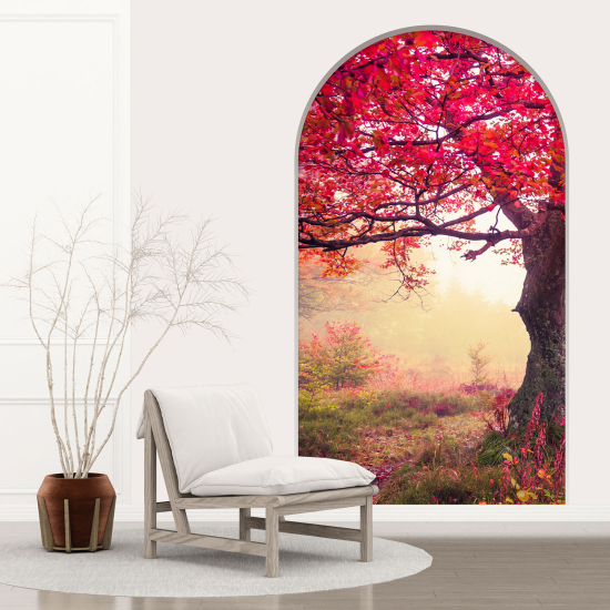 3D Wandtattoo - Optische Täuschung - Baum