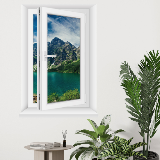 3D Wandtattoo - Optische Täuschung - Berge