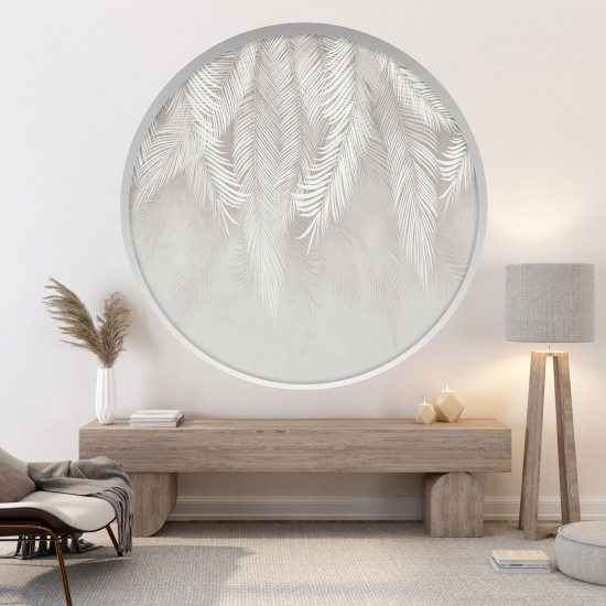 3D Wandtattoo - Optische Täuschung - Blätter