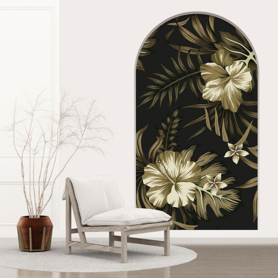 3D Wandtattoo - Optische Täuschung - Blumen