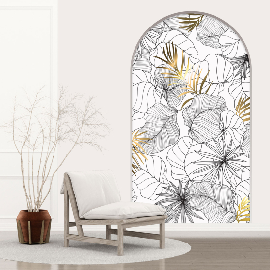 3D Wandtattoo - Optische Täuschung - Blumen