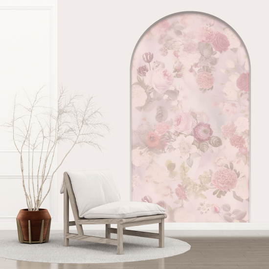 3D Wandtattoo - Optische Täuschung - Blumen