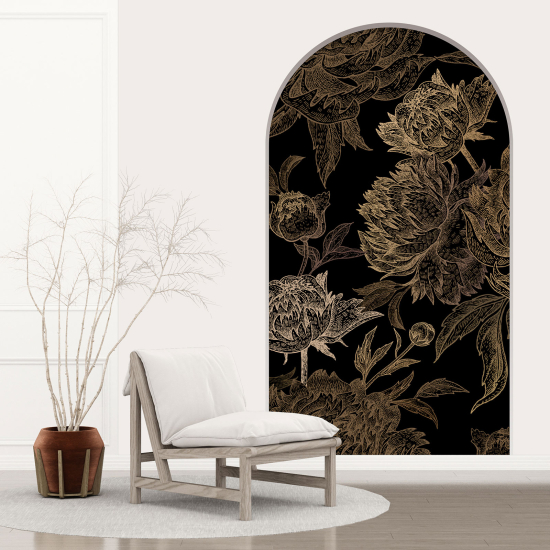 3D Wandtattoo - Optische Täuschung - Blumen