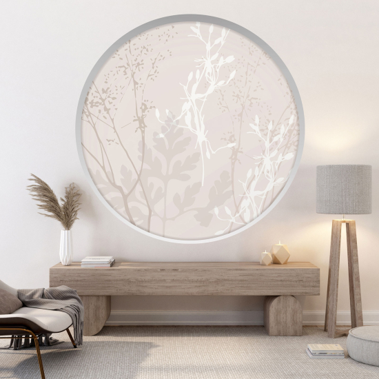 3D Wandtattoo - Optische Täuschung - Blumen