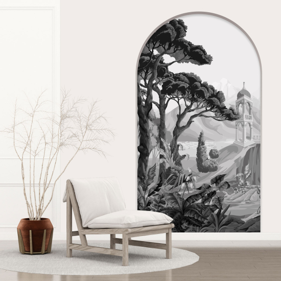 3D Wandtattoo - Optische Täuschung - Dorf