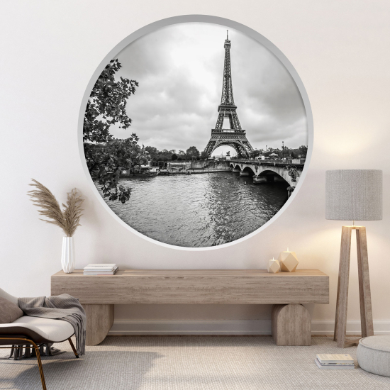 3D Wandtattoo - Optische Täuschung - Eiffelturm