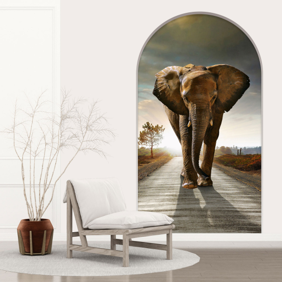 3D Wandtattoo - Optische Täuschung - Elefant