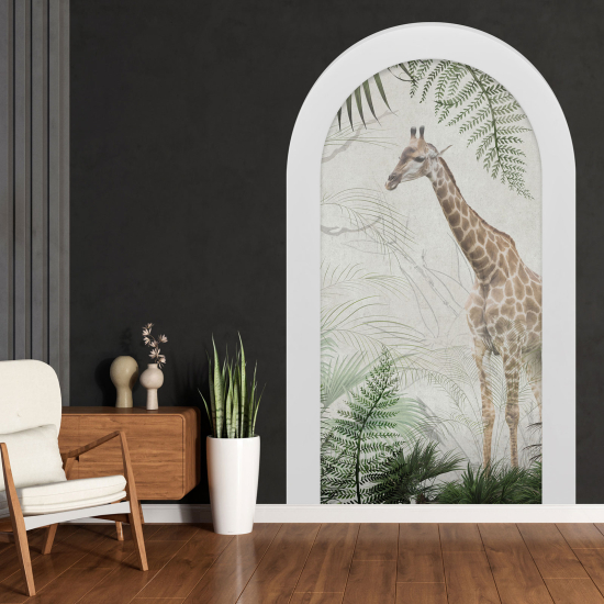 3D Wandtattoo - Optische Täuschung - Giraffe