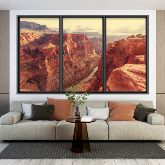 3D Wandtattoo - Optische Täuschung - Grand Canyon