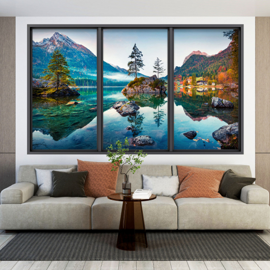3D Wandtattoo - Optische Täuschung - Landschaft