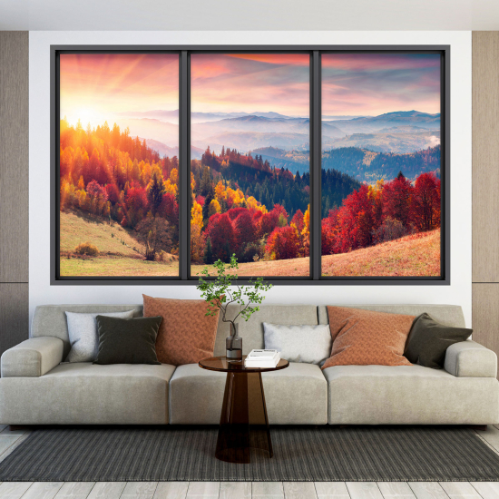 3D Wandtattoo - Optische Täuschung - Landschaft