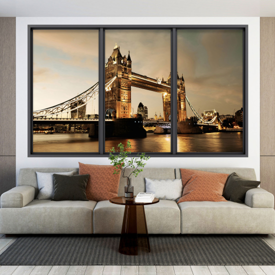 3D Wandtattoo - Optische Täuschung - London