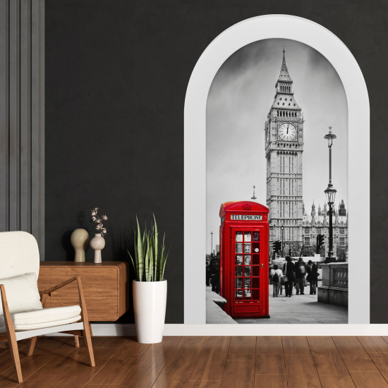 3D Wandtattoo - Optische Täuschung - London