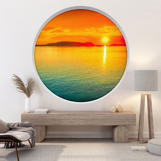 3D Wandtattoo - Optische Täuschung - Meerblick