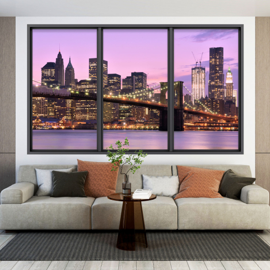 3D Wandtattoo - Optische Täuschung - New York