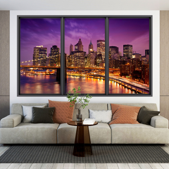 3D Wandtattoo - Optische Täuschung - New York