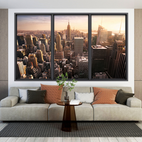 3D Wandtattoo - Optische Täuschung - New York