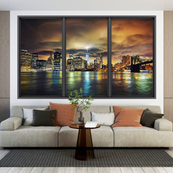 3D Wandtattoo - Optische Täuschung - New York