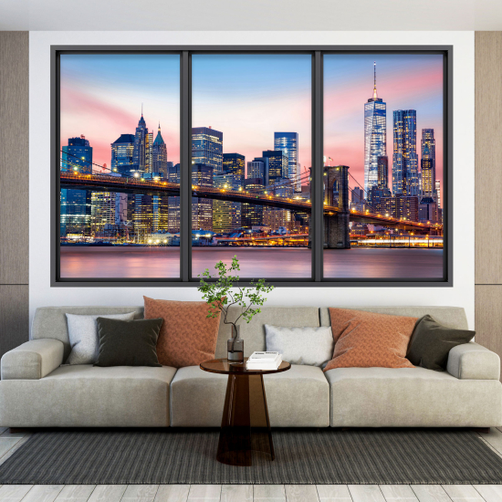 3D Wandtattoo - Optische Täuschung - New York