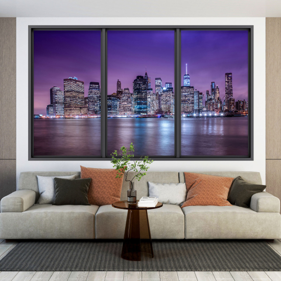 3D Wandtattoo - Optische Täuschung - New York