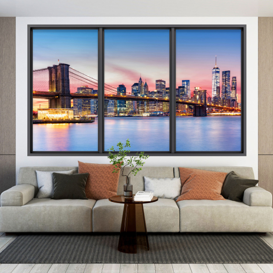 3D Wandtattoo - Optische Täuschung - New York