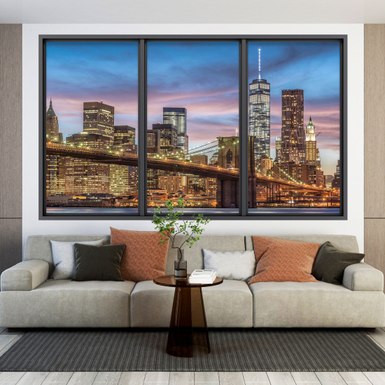 3D Wandtattoo - Optische Täuschung - New York