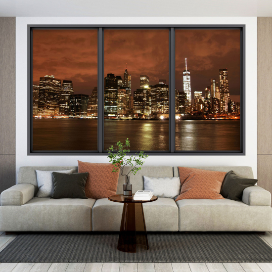 3D Wandtattoo - Optische Täuschung - New York