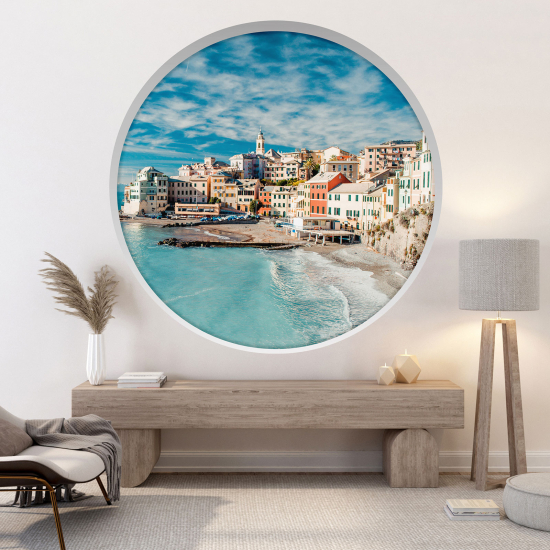 3D Wandtattoo - Optische Täuschung - Stadt