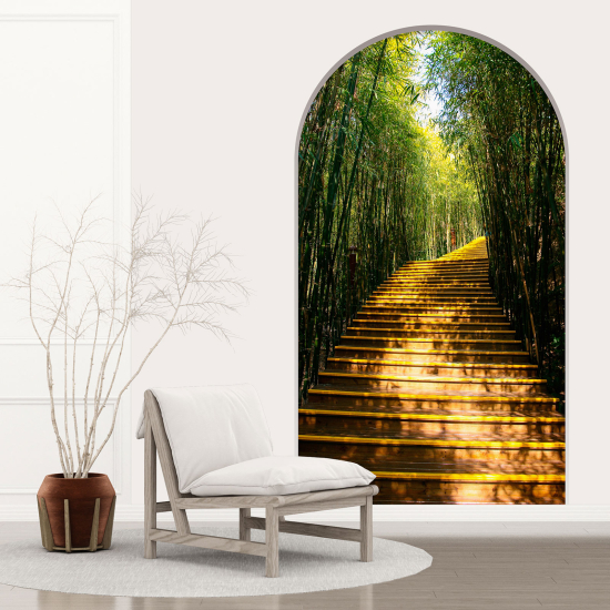 3D Wandtattoo - Optische Täuschung - Treppen