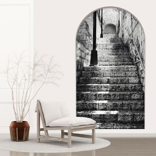3D Wandtattoo - Optische Täuschung - Treppen