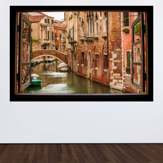 3D Wandtattoo - Optische Täuschung - Venedig