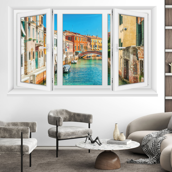 3D Wandtattoo - Optische Täuschung - Venedig