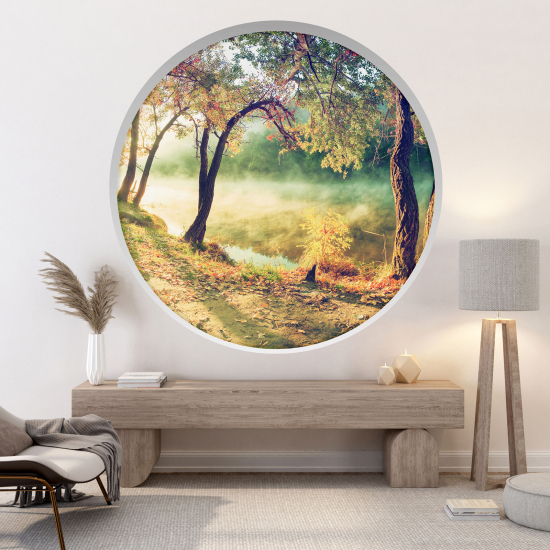 3D Wandtattoo - Optische Täuschung - Wald