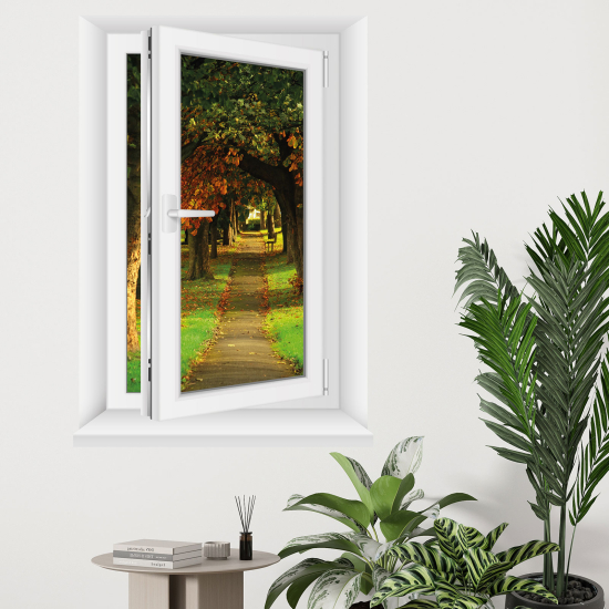 3D Wandtattoo - Optische Täuschung - Waldweg