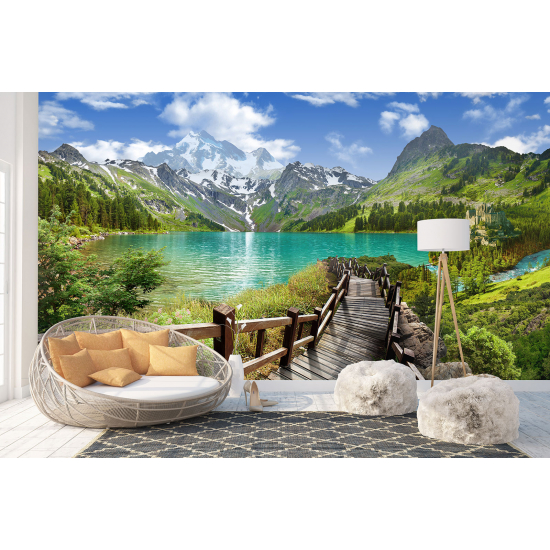 Fototapete - Bergsee