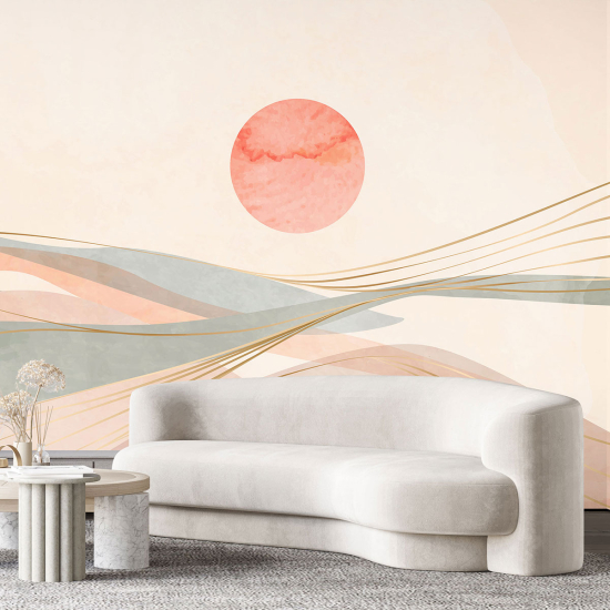 Fototapete - Boho-Landschaft