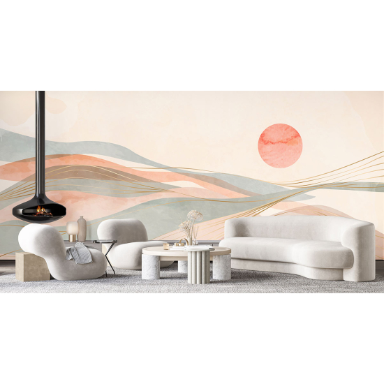 Fototapete - Boho-Landschaft