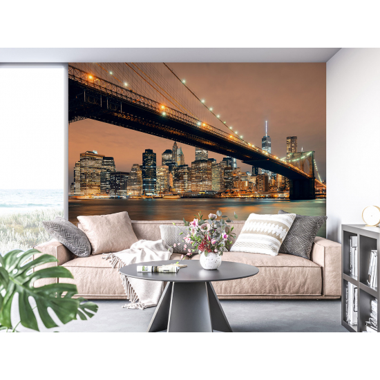 Fototapete - Brücke von New York