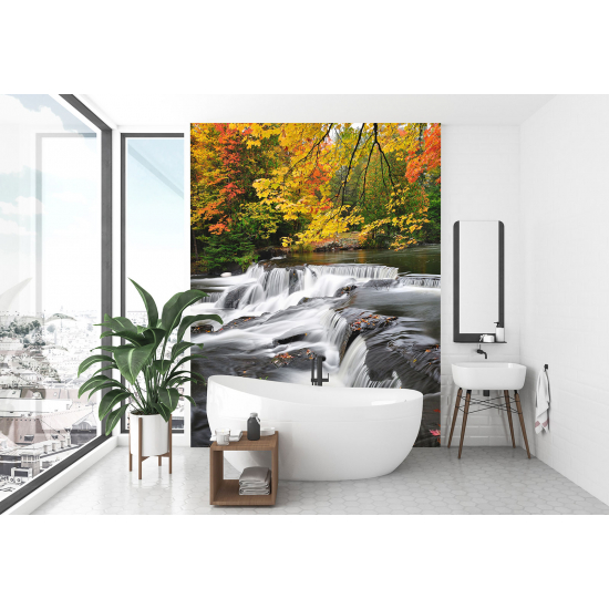 Fototapete - Herbstfluss