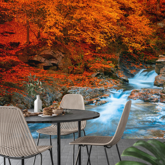 Fototapete - Herbstfluss