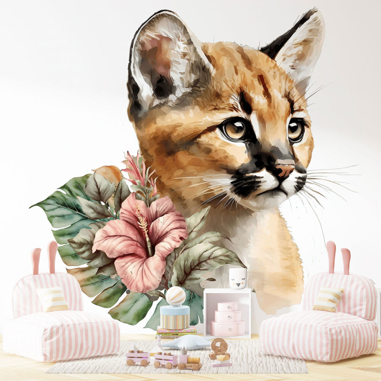 Fototapete Kinderzimmer - Baby Puma