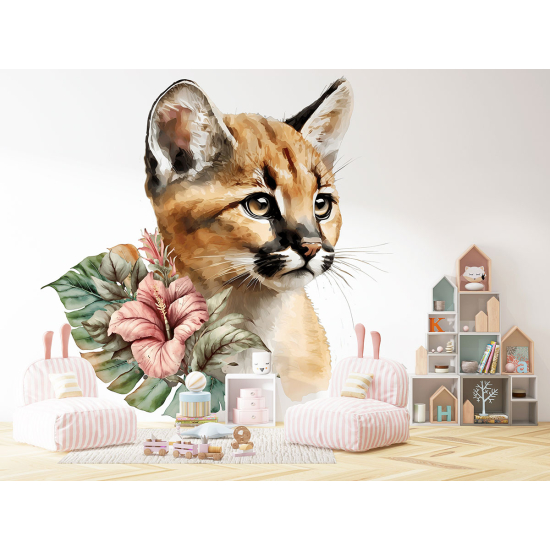 Fototapete Kinderzimmer - Baby Puma