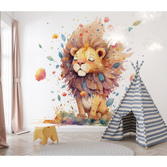 Fototapete Kinderzimmer - Löwenjunges
