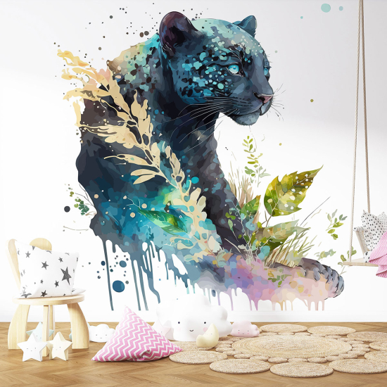 Fototapete Kinderzimmer - Schwarzer Panther